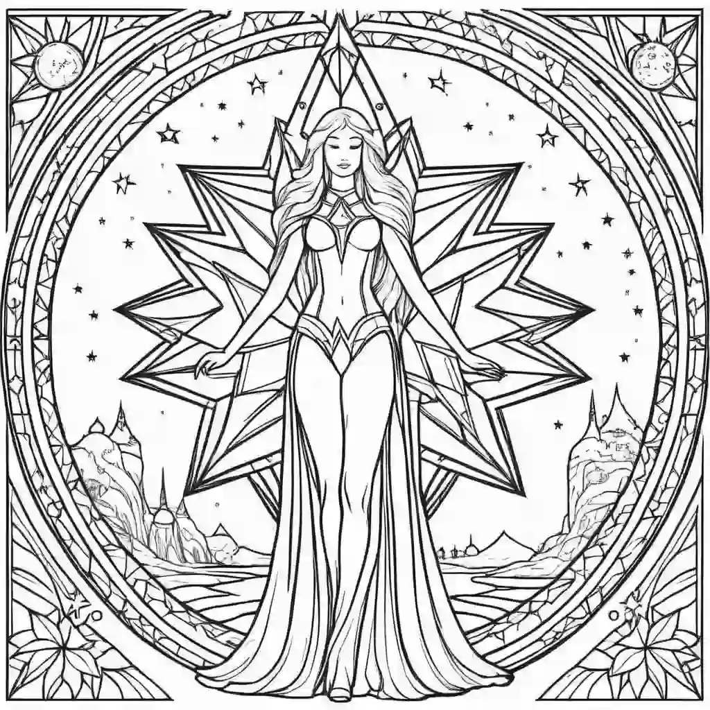 Star Beings coloring pages